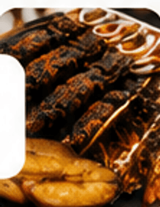 Grilled food from a local vendor