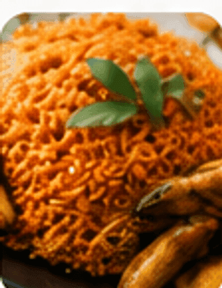 Rice meal from a local food vendor