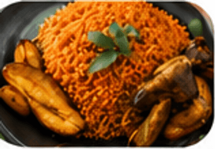 Rice meal from a local food vendor
